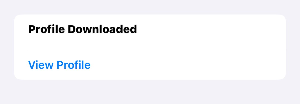 View profile and install